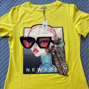 Size L beautiful yellow